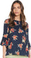 Navy Floral Top S