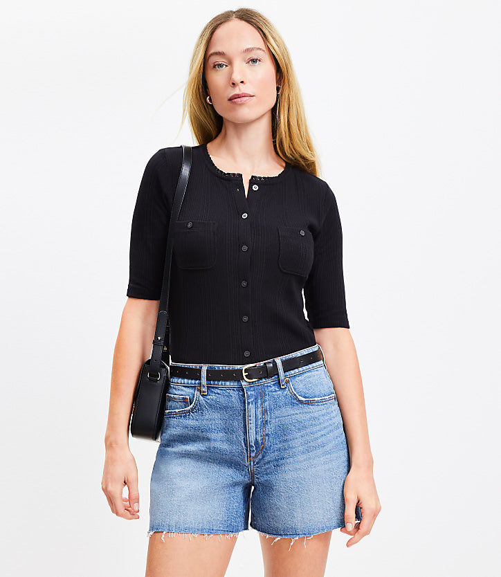 Cutoff Denim Shorts 8/29