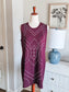 Burgundy Embellished Tank Dress XL