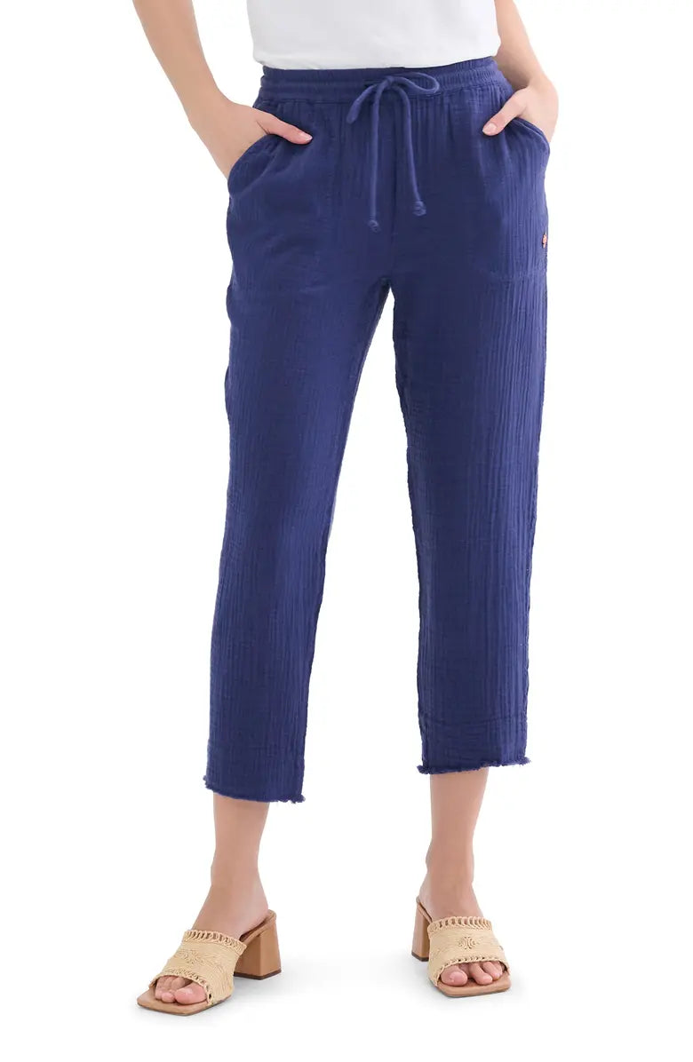 Navy Gauze Pants XS