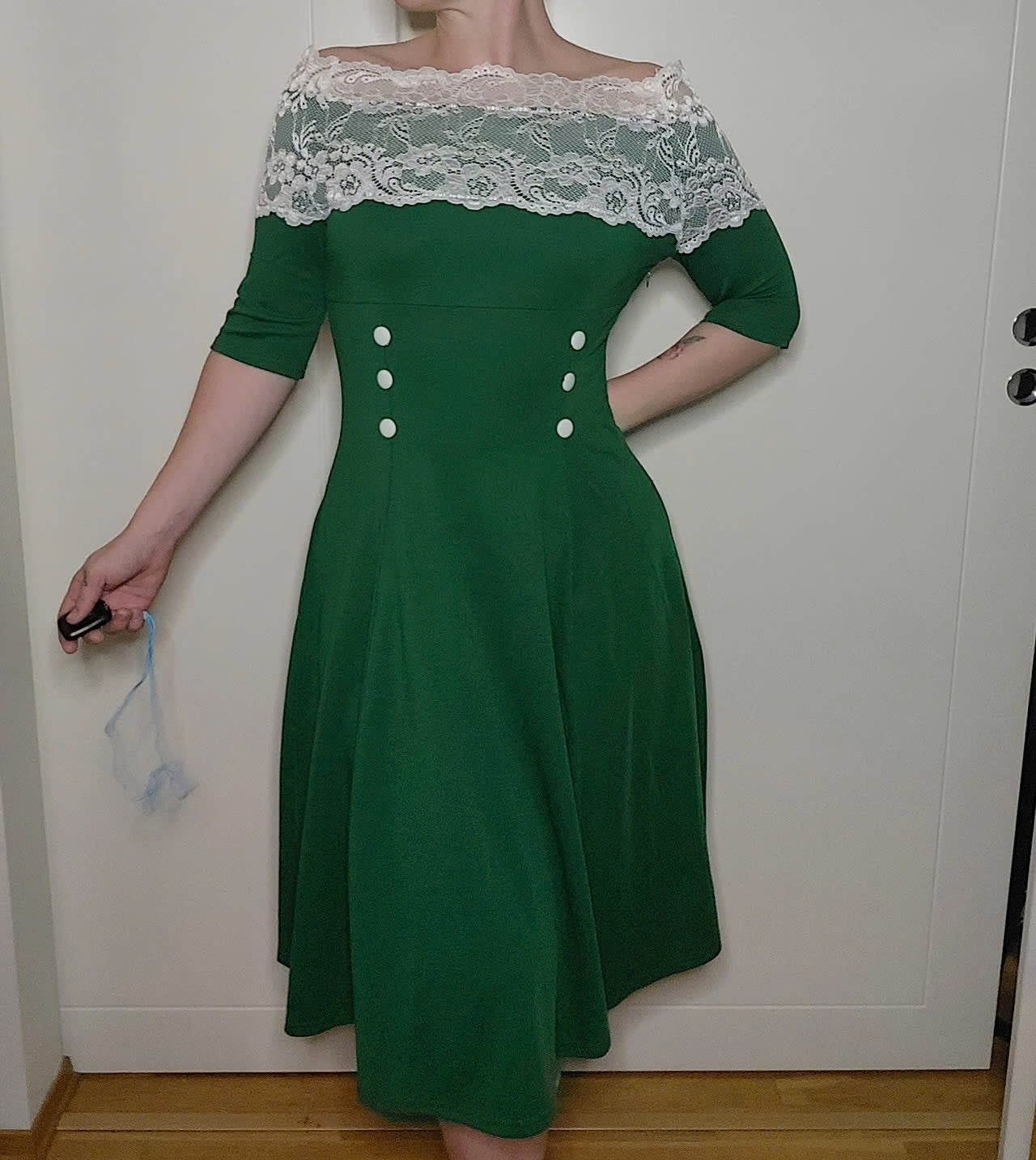 Green Retro Dress M/L