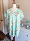 NEW Mint Brown Floral Top