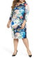 White Multi Color Floral Dress 16W