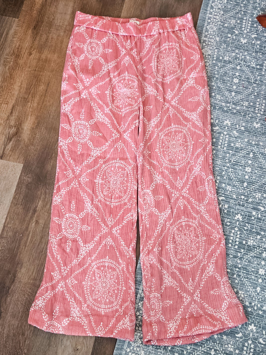 Pink Print Pants XL