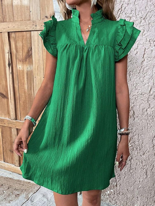Green Ruffled Dress 4