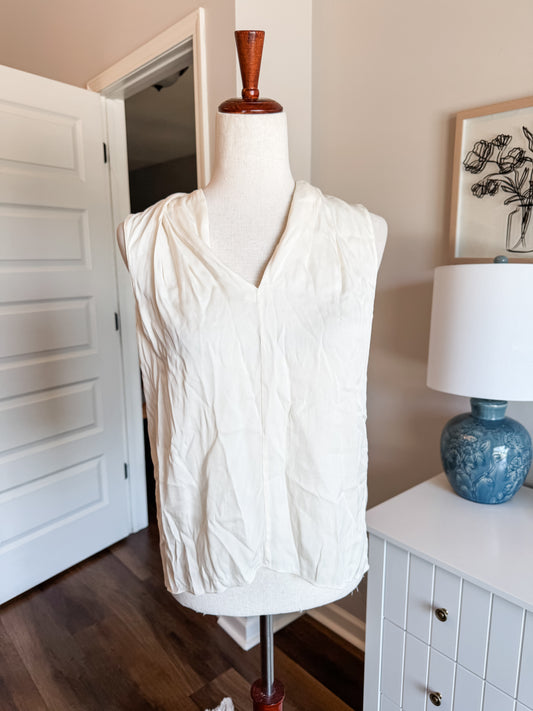 Cream Silk Tank S