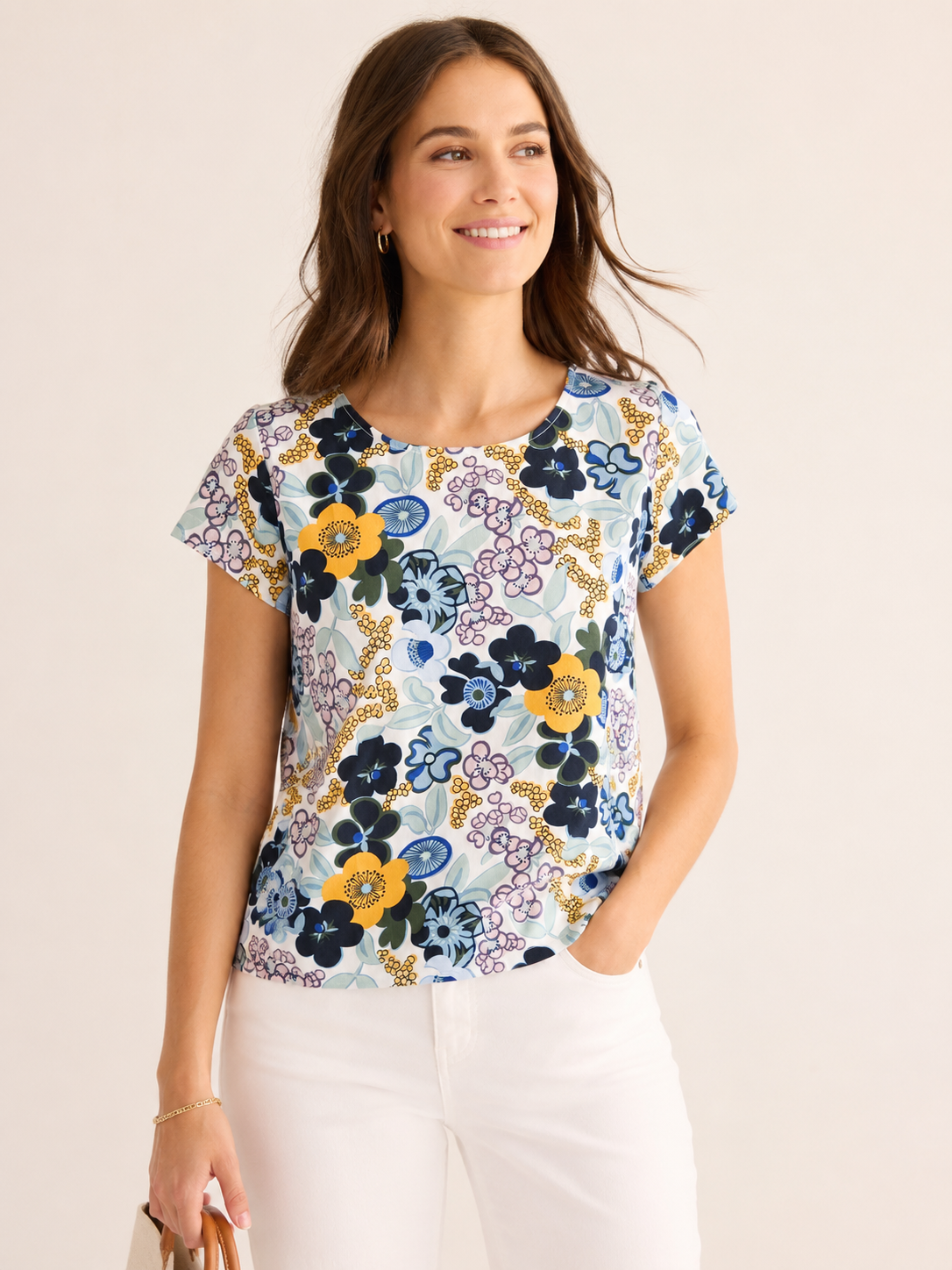 White Floral Top SP