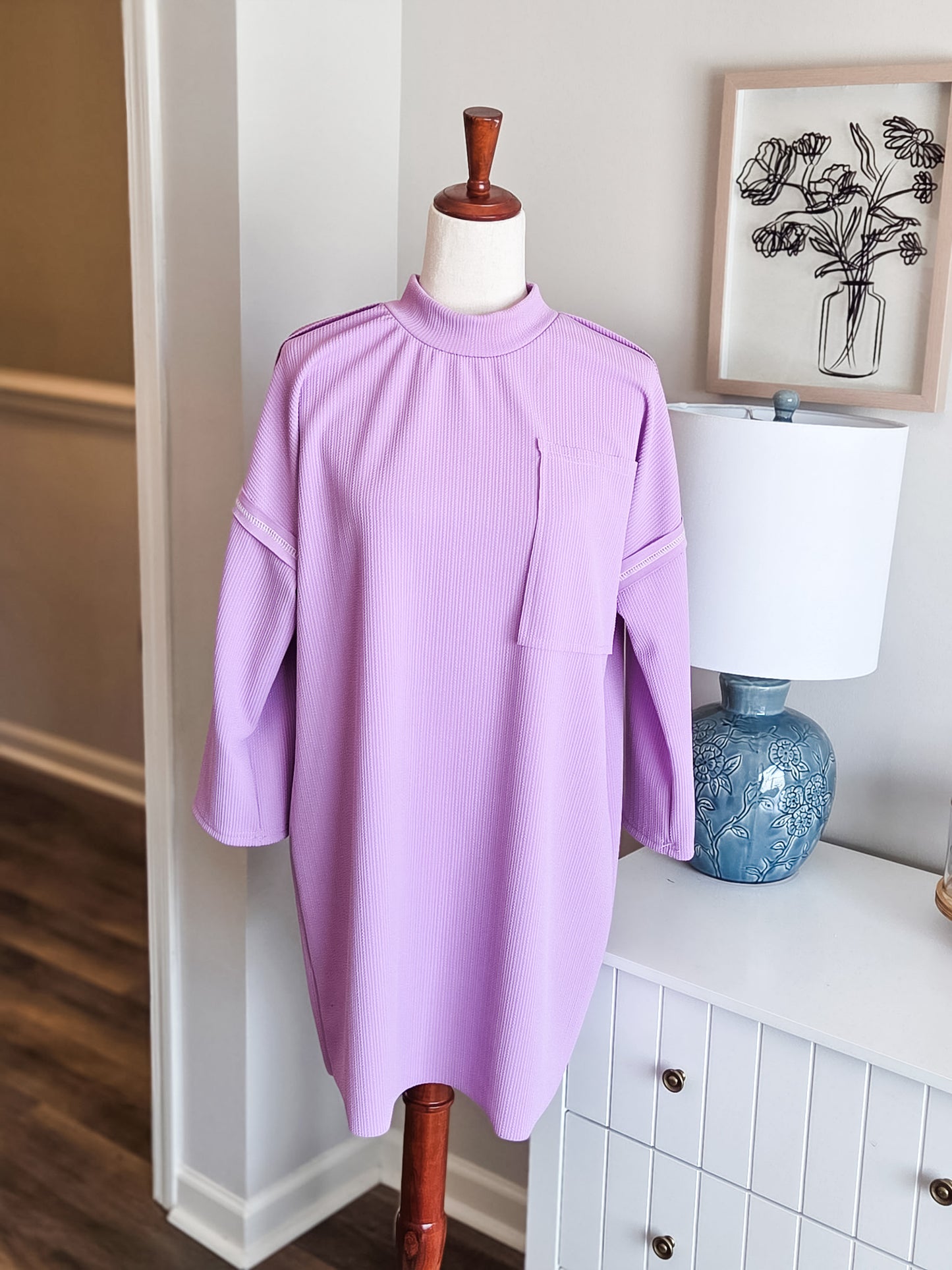 Purple Textured Tunic S
