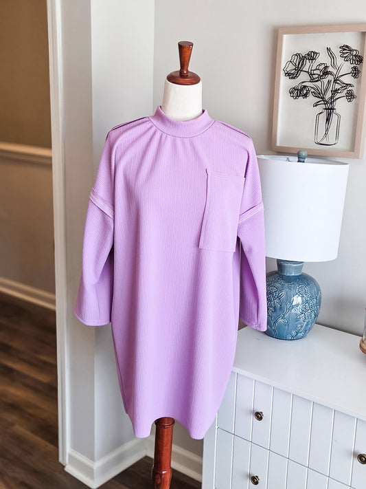 Purple Textured Tunic S