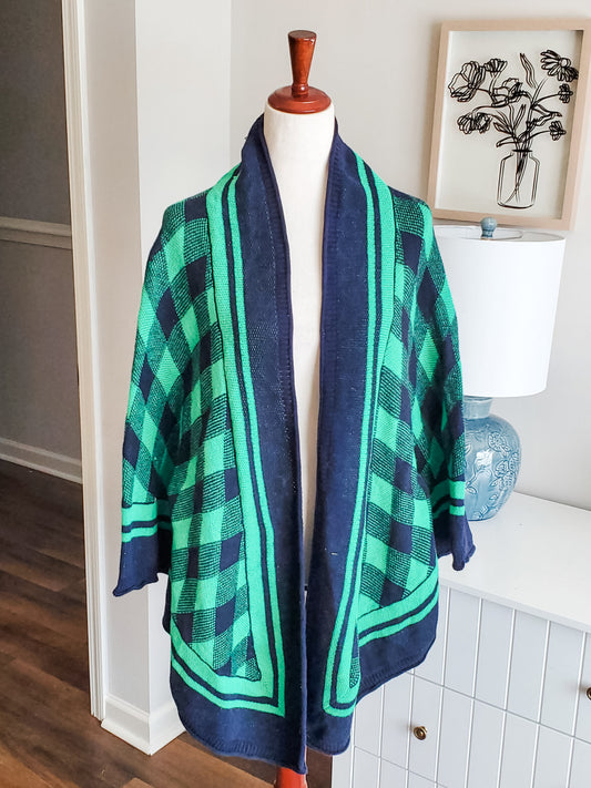 Green Navy Cardigan OS