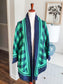 Green Navy Cardigan OS