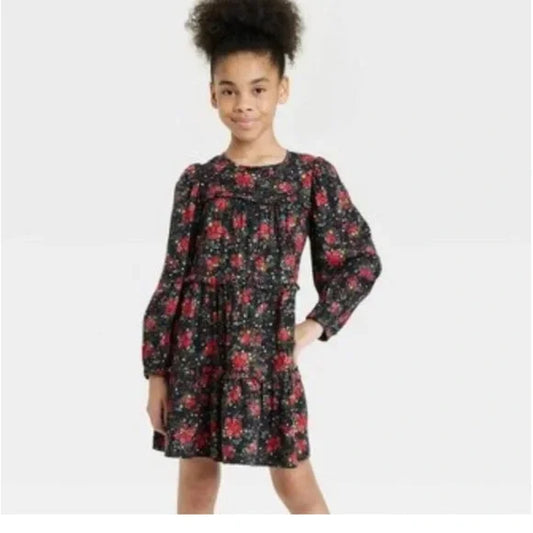 Black Floral Dress 18M