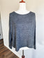 Gray Ribbed Top L/XL