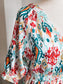 NEW Green Red Orange Print Dress