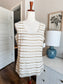 Tan Striped Beaded Tank M