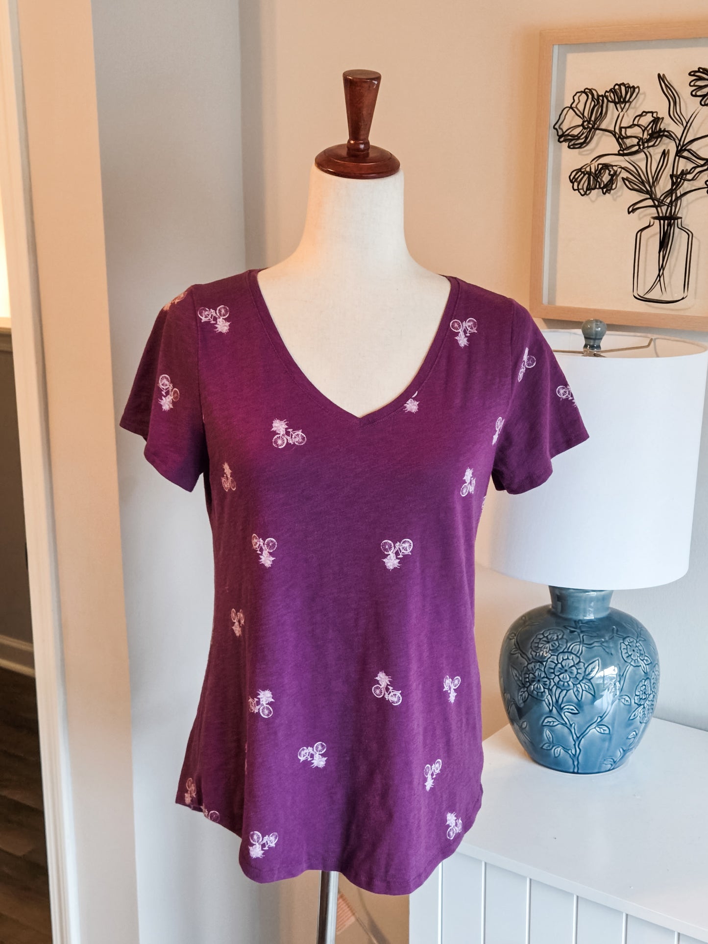 Purple Bicycle Tee S