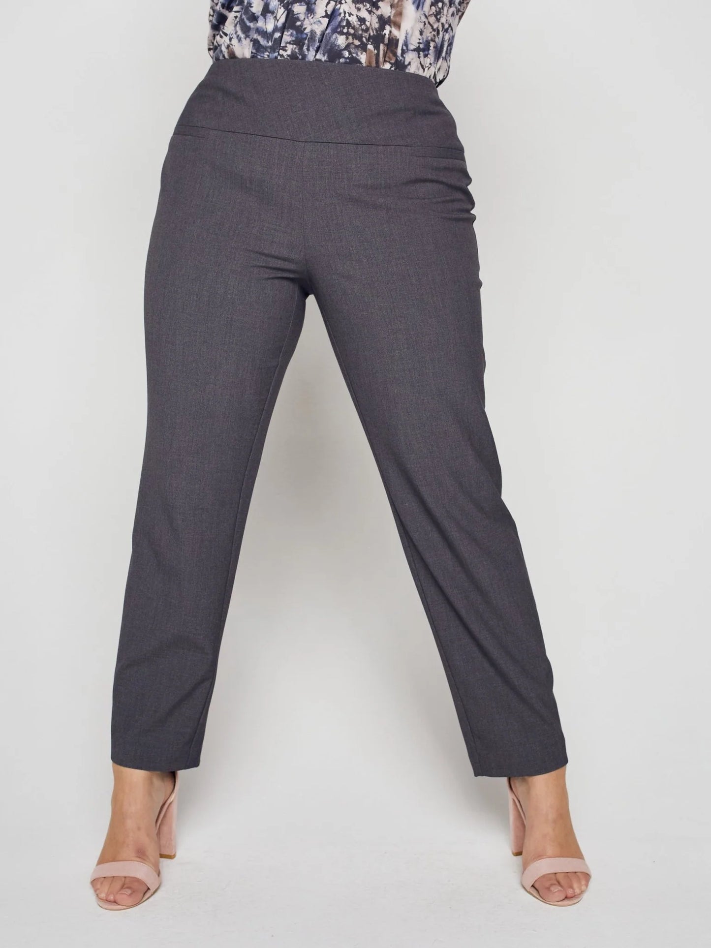 Gray Pull On Pants 4