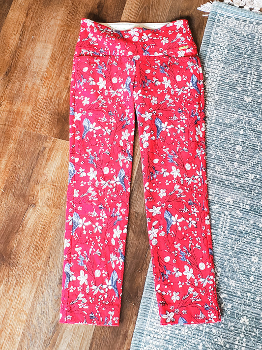 Red Floral Pants 2