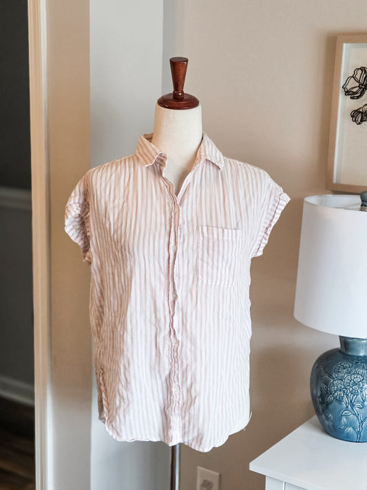 Pink Striped Top XS