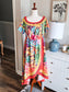 Tropical Print Dress XL/1X