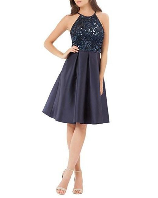 Black Sequined Party Dress 10/12