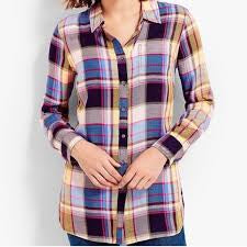 Multi Color Plaid Button Up SP