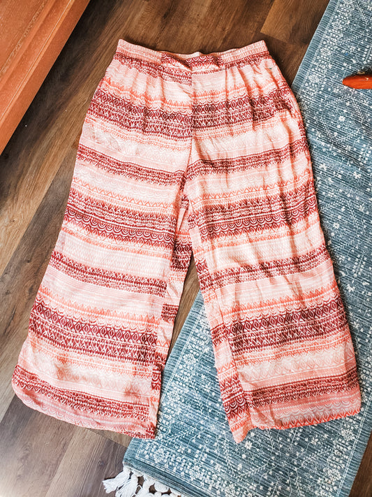 Pink Rust Print Pants 18/20W