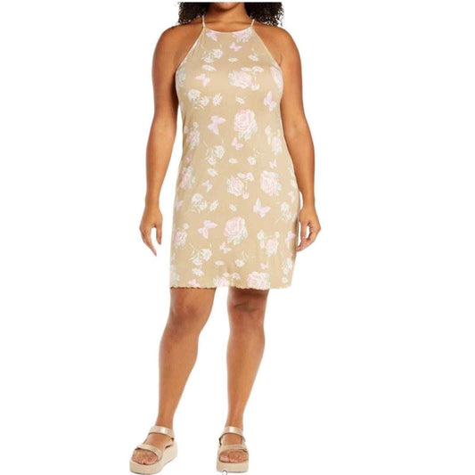 Tan Floral Sundress 3X