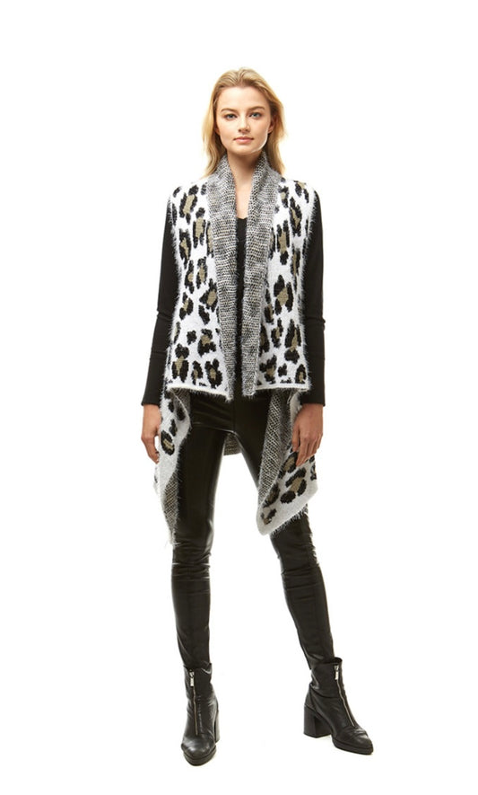 Animal Print Vest OS