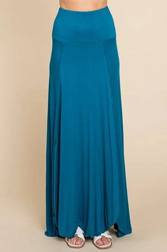 Teal Maxi Skirt XXL
