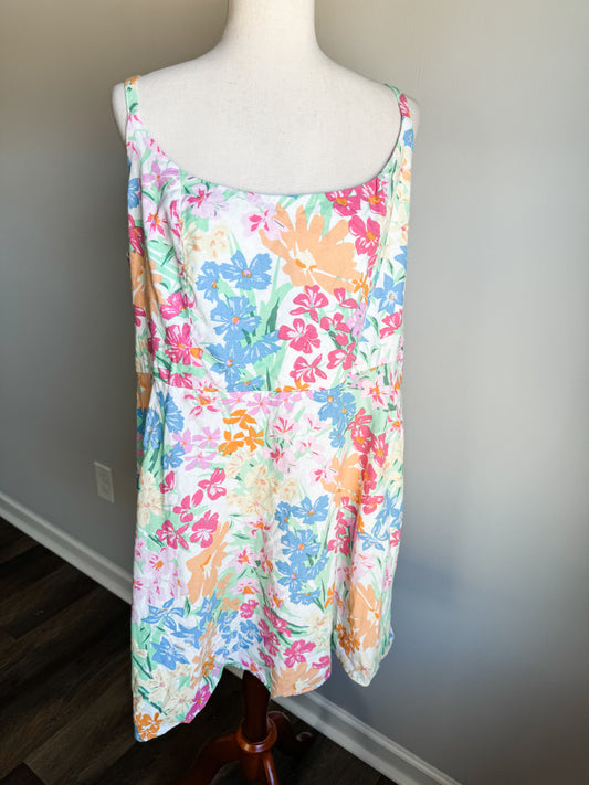 White Floral Sundress XXL