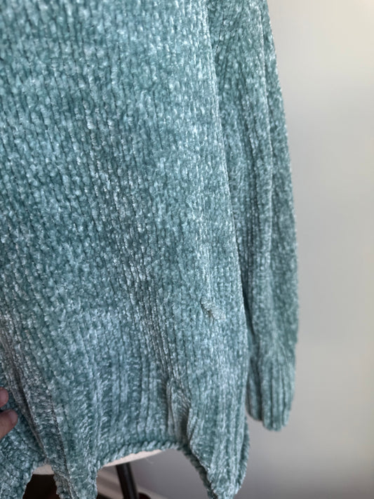 Teal Chenille Sweater XL