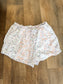 Purple Floral Shorts M