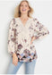 Cream Floral Patchwork Top S