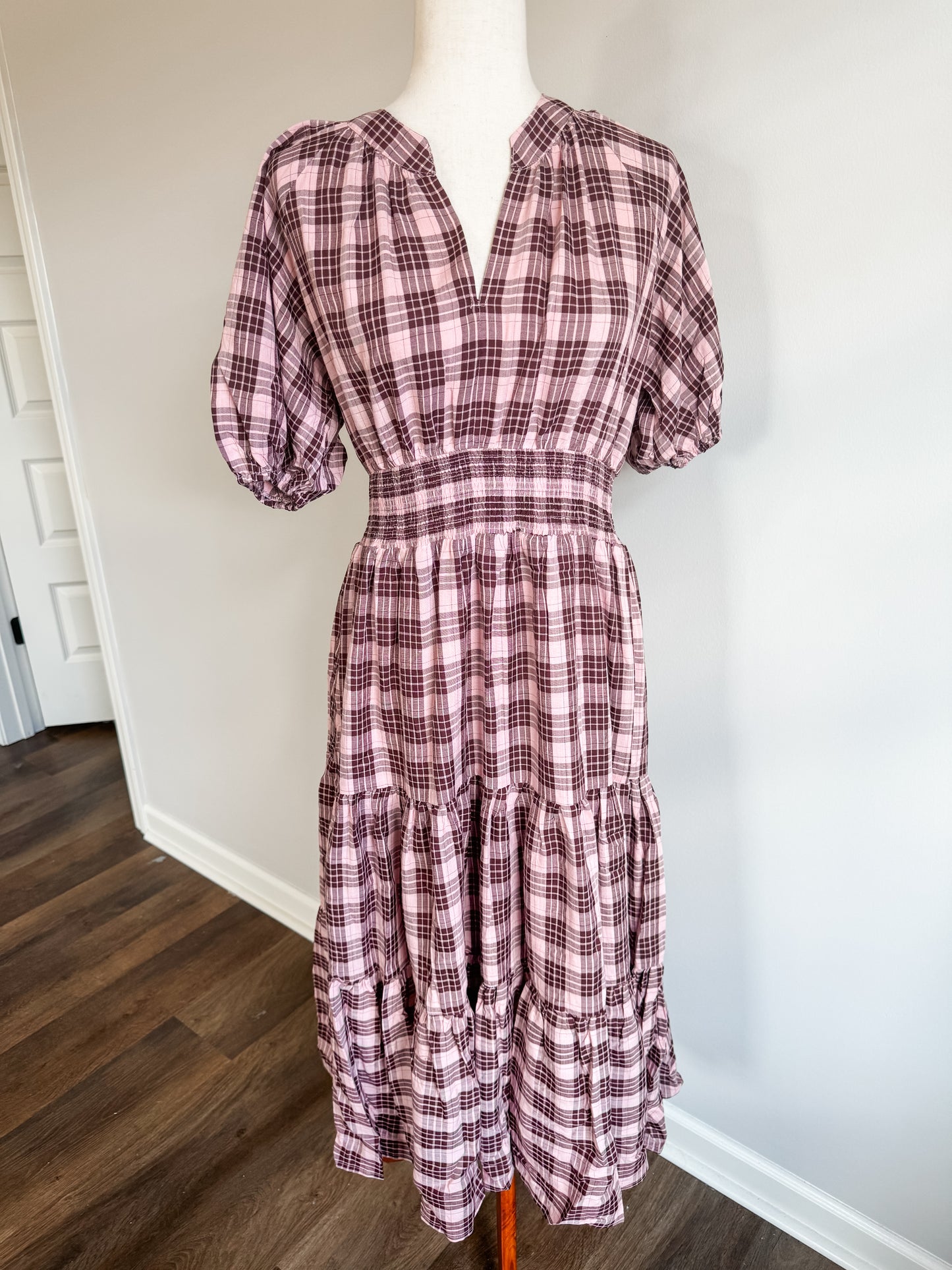 Plaid Dress :: Mauve+Sage