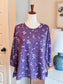 Purple Floral Lounge Top M