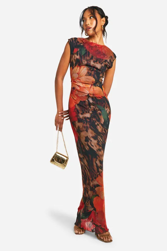 Multi Color Mesh Dress 12