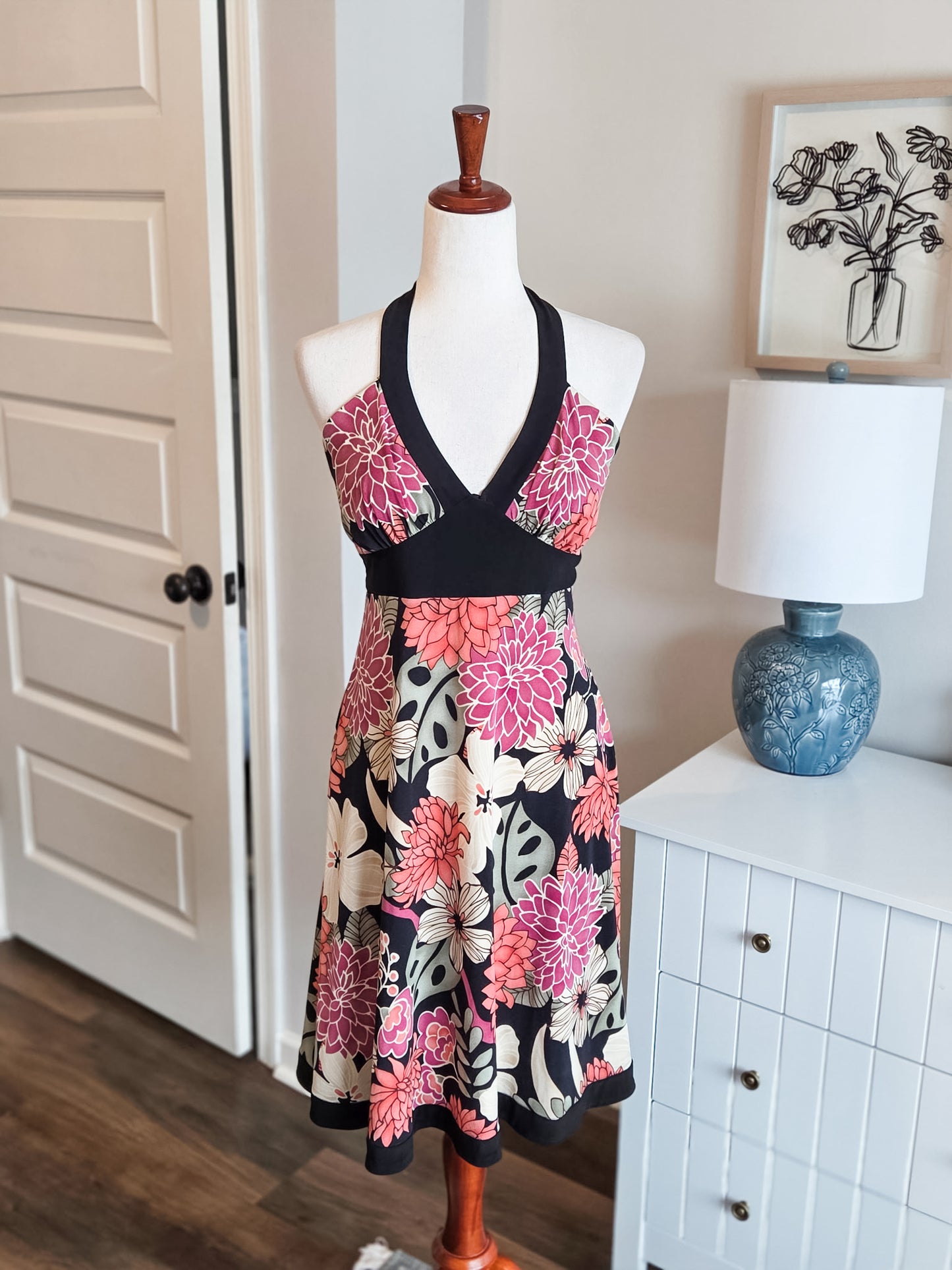 Multi Color Halter Dress 8