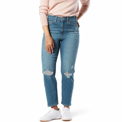 High Rise Straight Jeans 14