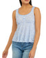 Blue White Print Tank M