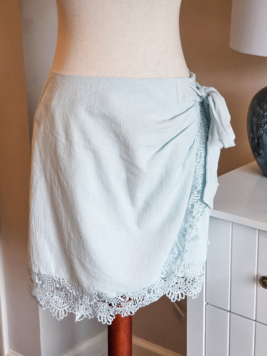 Ice Blue Skirt 1X