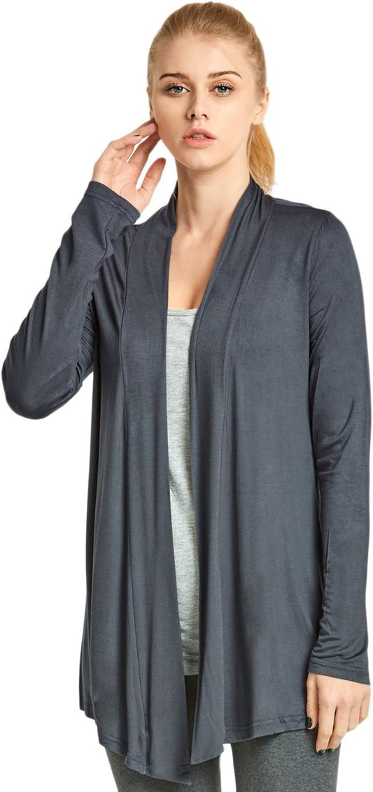 Black Open Cardigan XL