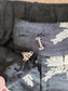 Black Tan Embroidered Pants L