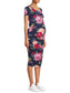 Navy Floral Maternity Dress XXL