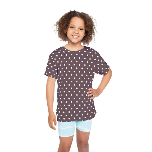 Gray Polka Dot Tee Youth S