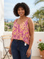 Yellow Purple Print Tank L