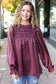 NWT Dark Burgundy Top 1X