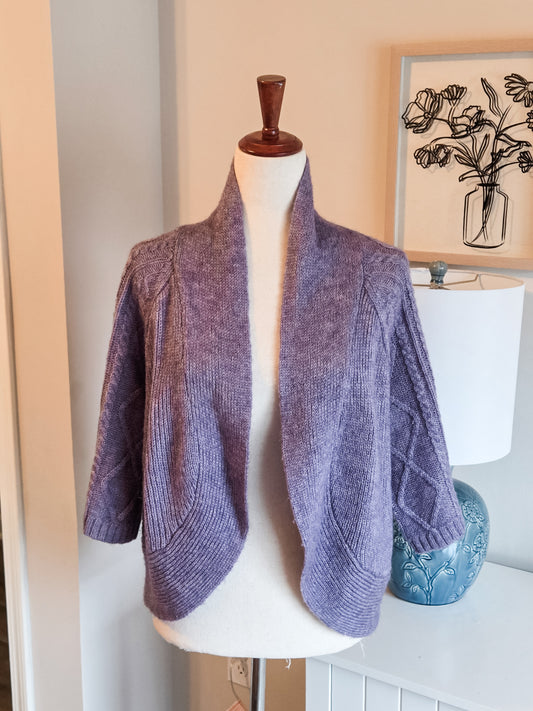 Purple Open Cardigan S/M