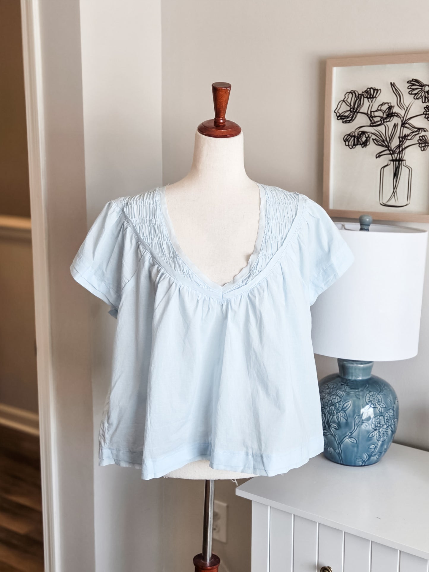 Blue Cotton Top 12