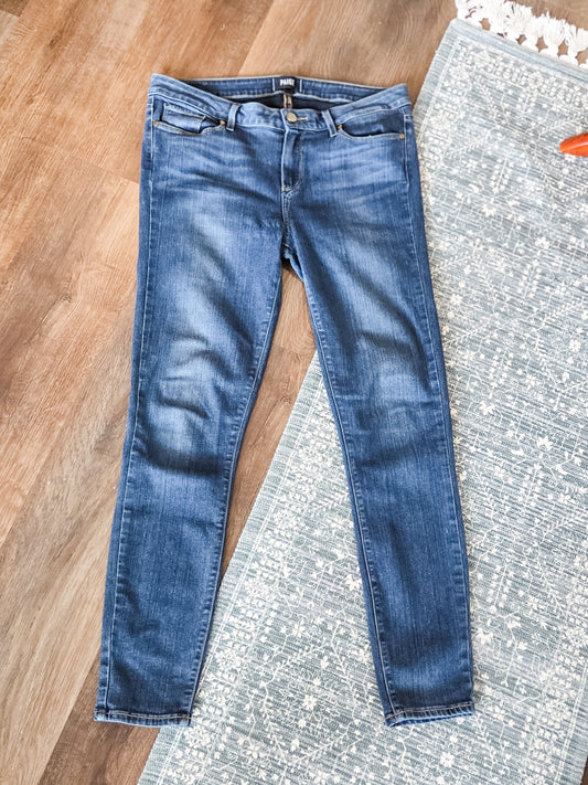 Paige Dark Wash Skinny Jeans 32